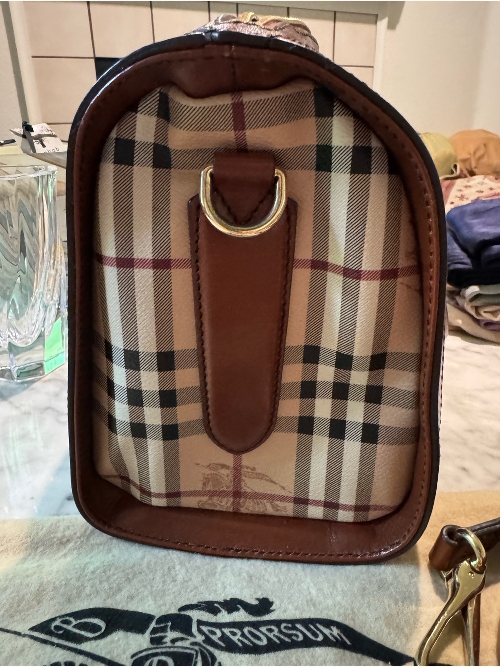 Burberry Alchester Canvas Bag- Medium - Picture 12 of 15